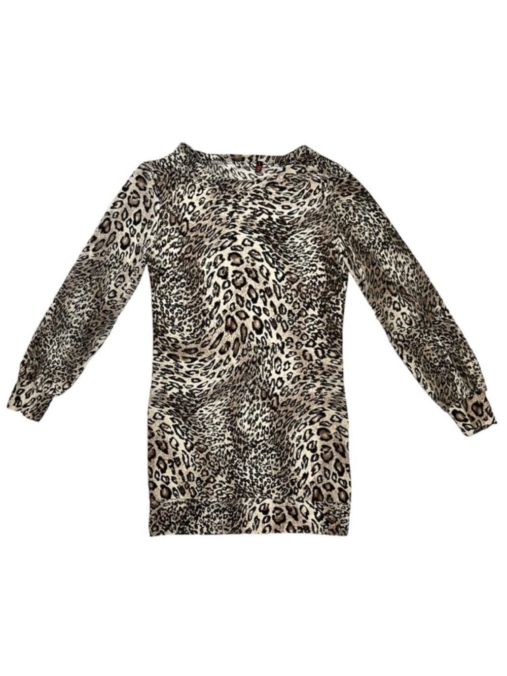Mogo Leopard Print Long Sleeve Top or Mini Dress
